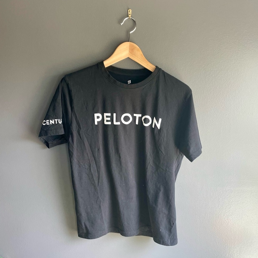 Peloton Black Century Shirt 100 Rides Size Small